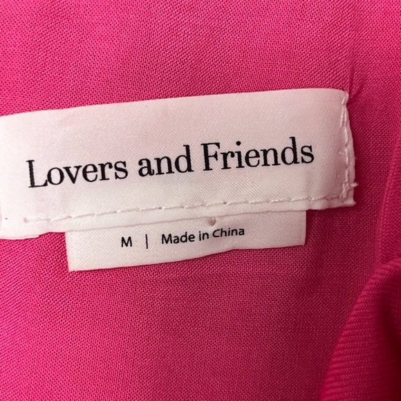 EUC Lovers + Friends- Ellis Mini Dress in Hot Pink Size Medium - Picture 13 of 15